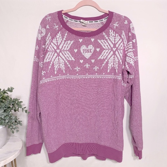 Victoria Secret PINK sweatshirt, purple size small - Picture 2 of 4
